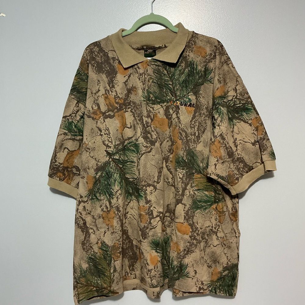 Natural Gear camouflage short-sleeve polo shirt size 3XL